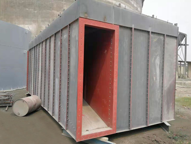 內蒙古包頭球團豎爐布袋除塵器緊張施工中 內蒙古包頭球團豎爐布袋除塵器緊張施工中